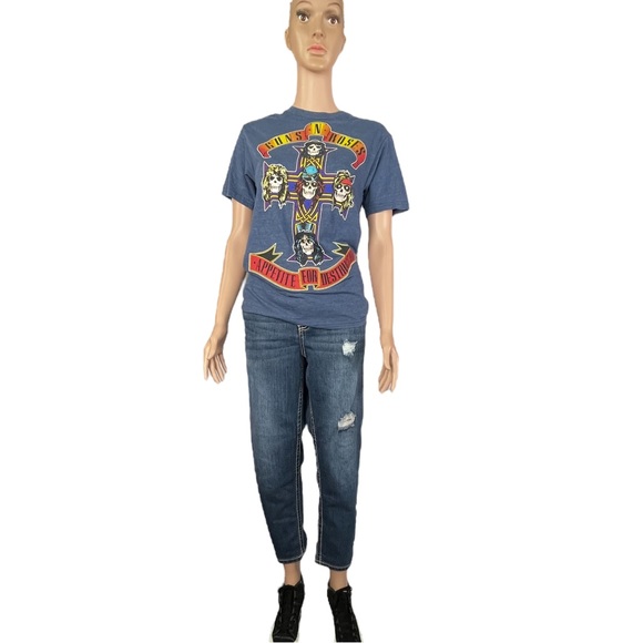 Guns-N-Roses Appetite For Destruction Graphic Short SleeveTee, Blue | S - Picture 9 of 12